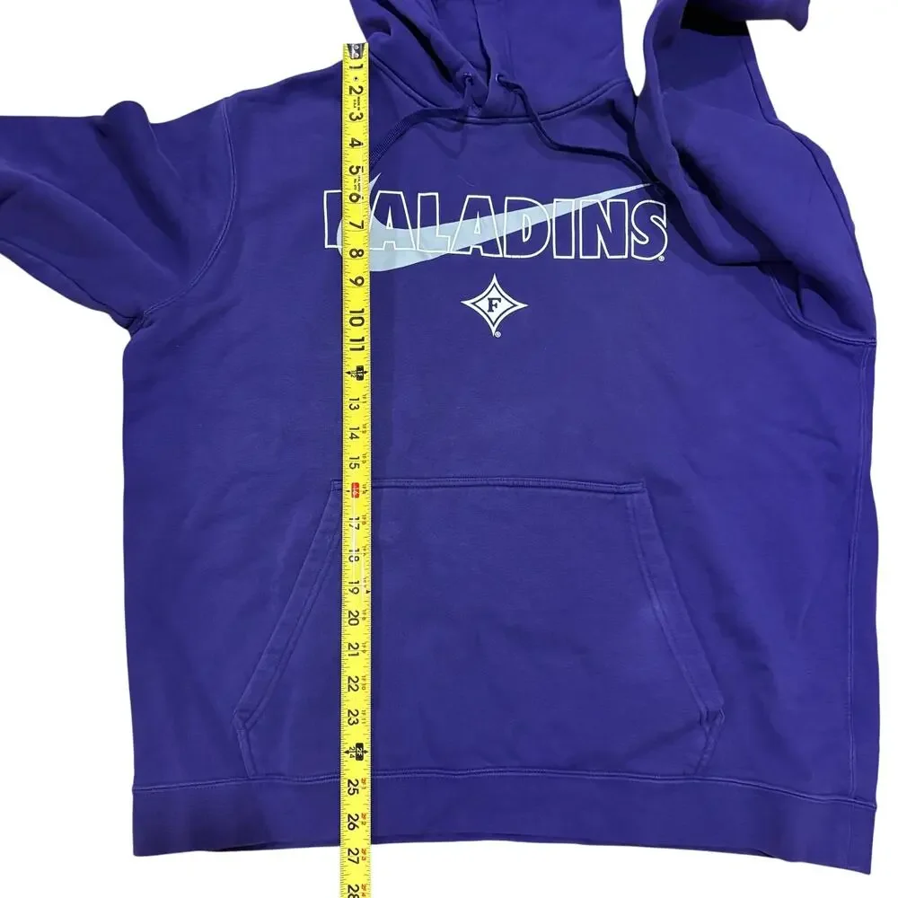 Furman Paladins‎ Nike Purple Gray Hooded Sweatshirt Hoodie Men’s Size XL NCAA